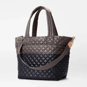 MZ Wallace Medium Metro Tote Deluxe - Black/Magnet Color Block