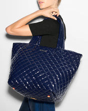 Load image into Gallery viewer, MZ Wallace Medium Metro Tote Deluxe - Navy Lacquer