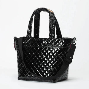 MZ Wallace Medium Metro Tote Deluxe - Black Lacquer – Luck Lafayette MZ Wallace Medium Metro Tote Deluxe - Black Lacquer – Luck Lafayette