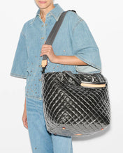 Load image into Gallery viewer, MZ Wallace Medium Metro Tote Deluxe - Pewter Metallic