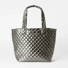 Load image into Gallery viewer, MZ Wallace Medium Metro Tote Deluxe - Pewter Metallic