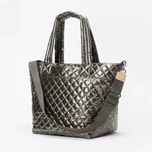 Load image into Gallery viewer, MZ Wallace Medium Metro Tote Deluxe - Pewter Metallic