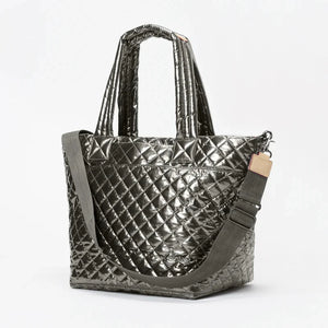 MZ Wallace Medium Metro Tote Deluxe - Pewter Metallic