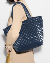 Load image into Gallery viewer, MZ Wallace Medium Metro Tote Deluxe - Ink Liquid
