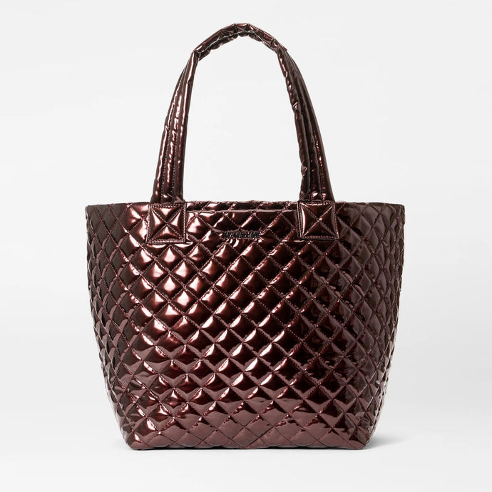 MZ Wallace Medium Metro Tote Deluxe - Bordeaux Lacquer