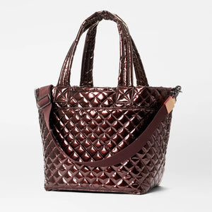 MZ Wallace Medium Metro Tote Deluxe - Bordeaux Lacquer