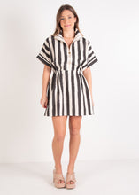 Load image into Gallery viewer, Emily McCarthy Pullover Dress - Stripe Noir
