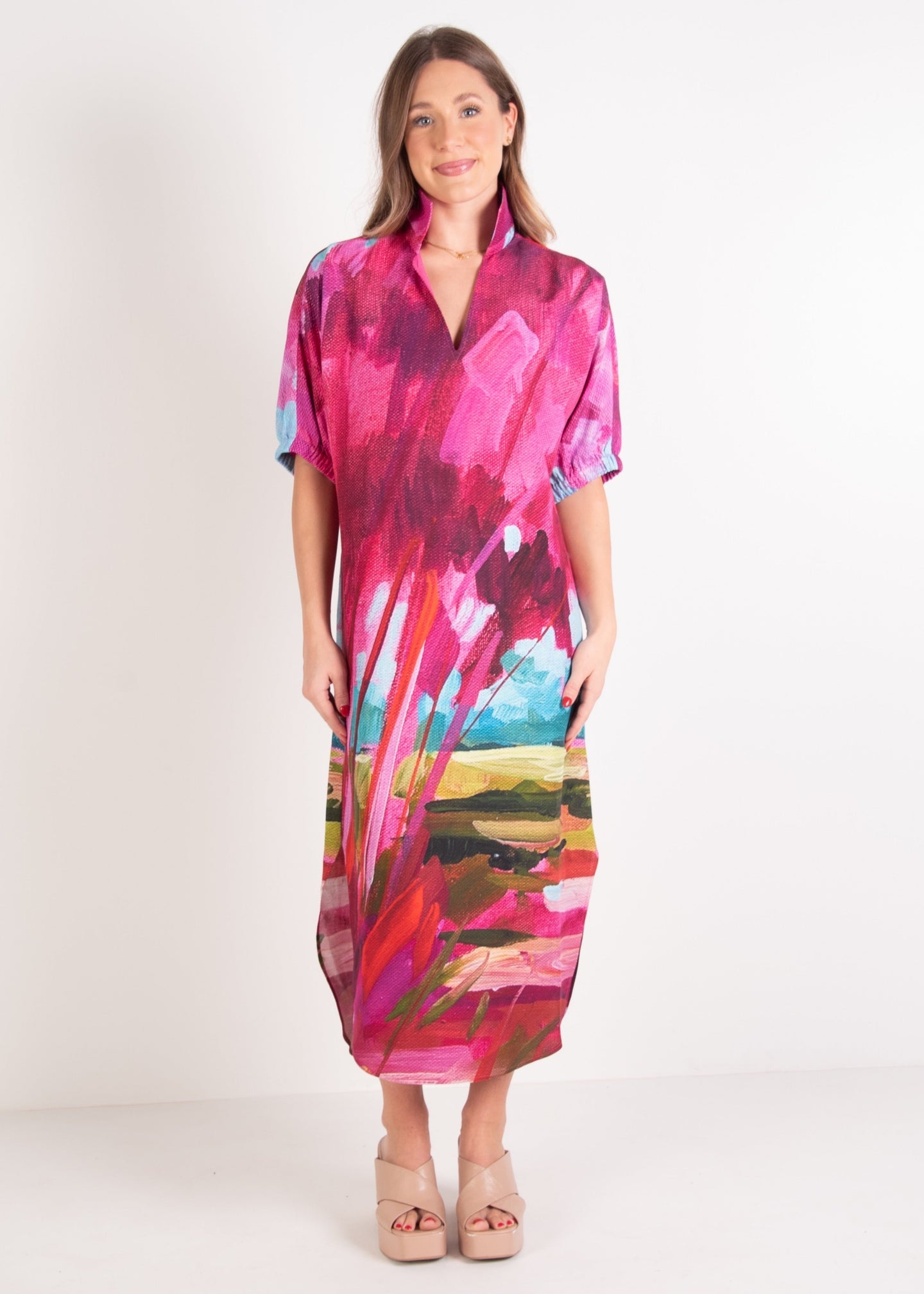 Emily McCarthy Poppy Caftan - Bellamy Sunset