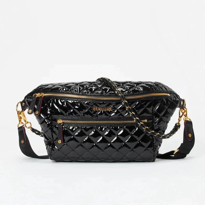 MZ Wallace Crosby Sling Bag - Black Lacquer