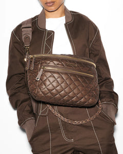 MZ Wallace Crosby Crossbody Sling Bag - Walnut