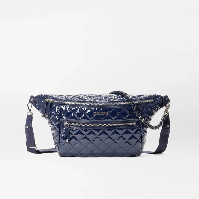 MZ Wallace Crosby Crossbody Sling Bag - Navy Lacquer