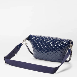 MZ Wallace Crosby Crossbody Sling Bag - Navy Lacquer