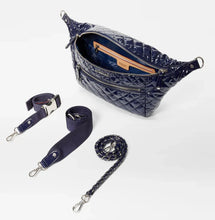 Load image into Gallery viewer, MZ Wallace Crosby Crossbody Sling Bag - Navy Lacquer