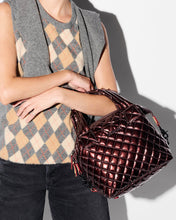 Load image into Gallery viewer, MZ Wallace Small Sutton Deluxe - Bordeaux Lacquer