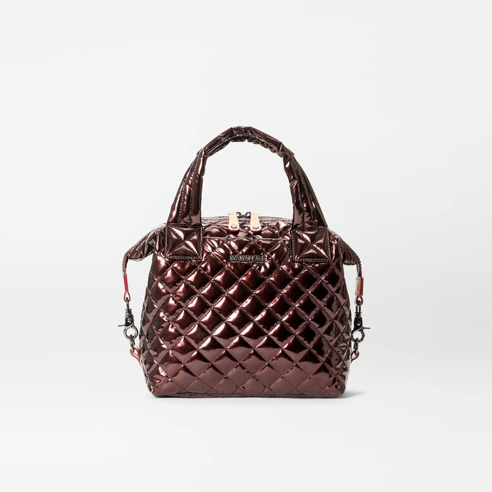 MZ Wallace Small Sutton Deluxe - Bordeaux Lacquer