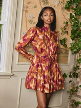 Load image into Gallery viewer, Love the Label Kay Mini Dress - Amber Brush Print
