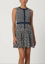 Load image into Gallery viewer, Shoshanna Sierra Dress - Navy/Ivory