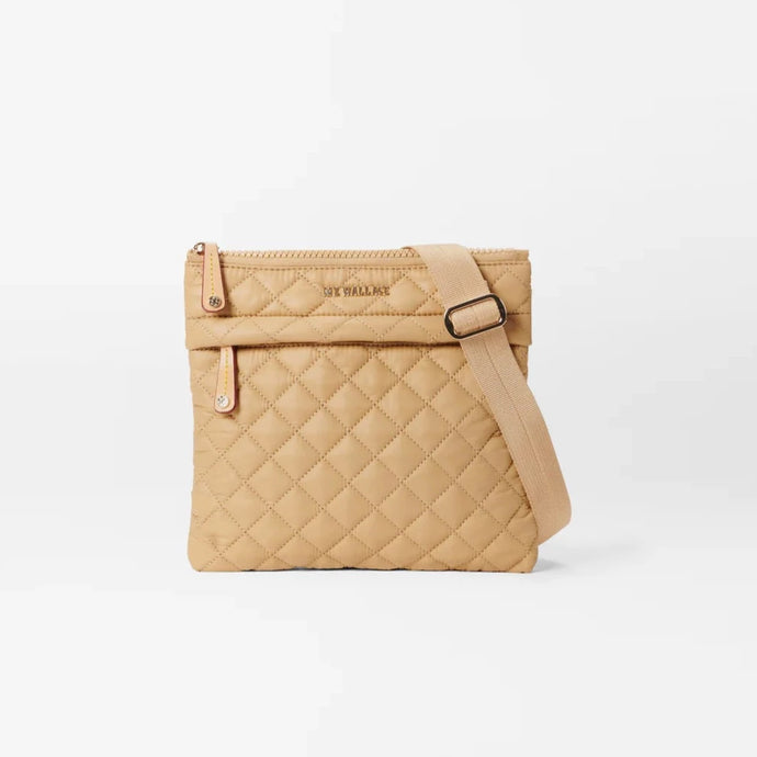 MZ Wallace Metro Flat Crossbody - Camel