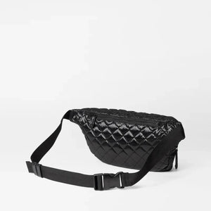 MZ Wallace Crosby Crossbody Sling Bag - Black Liquid