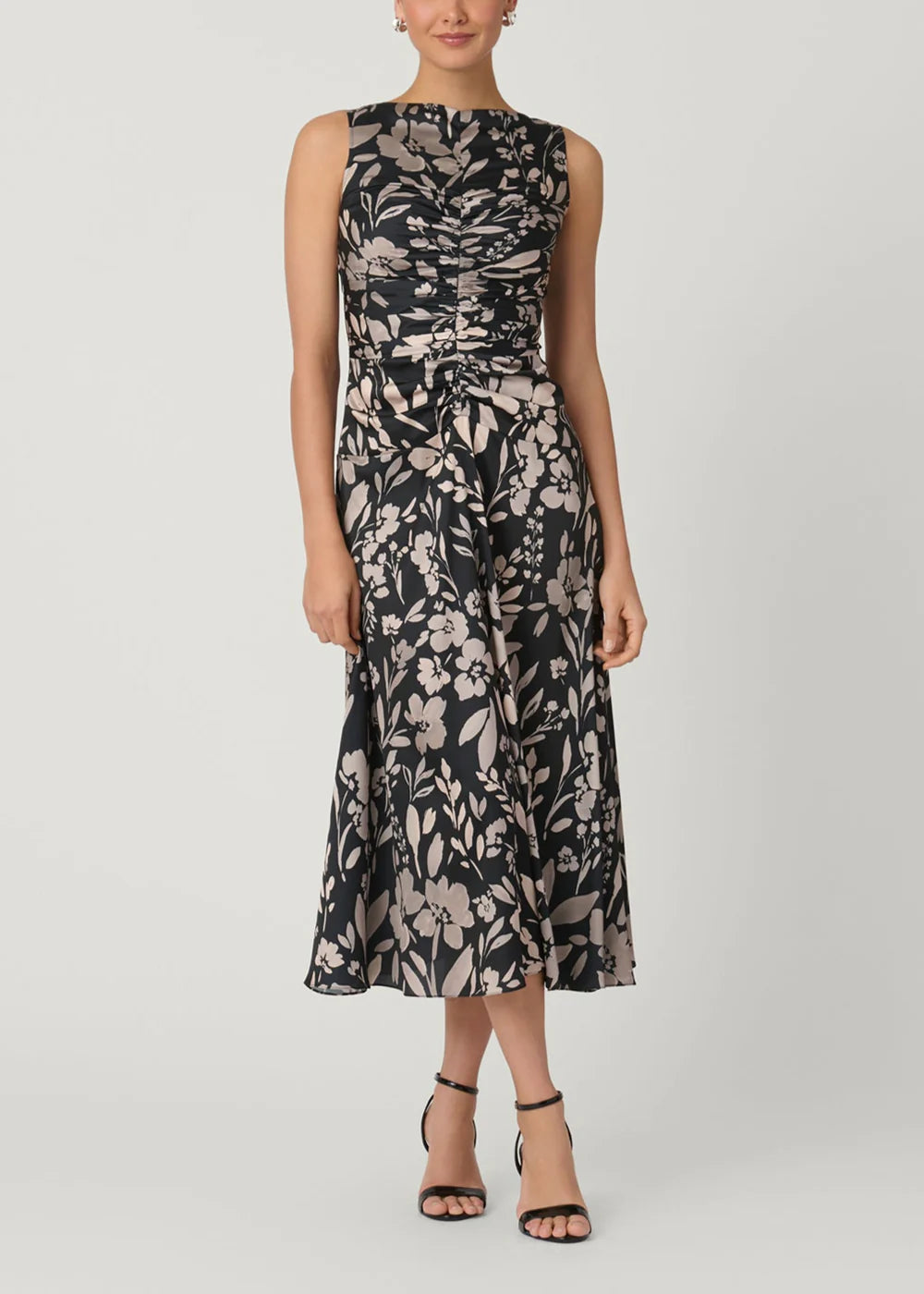 Shoshanna Rosetta Dress - Jet/Ecru