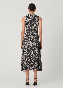 Shoshanna Rosetta Dress - Jet/Ecru