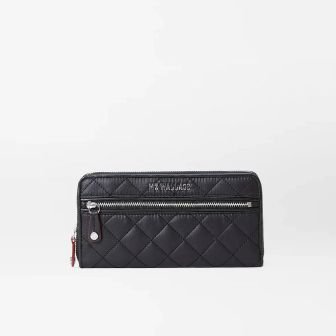 MZ Wallace Metro Crosby Long Wallet - Black