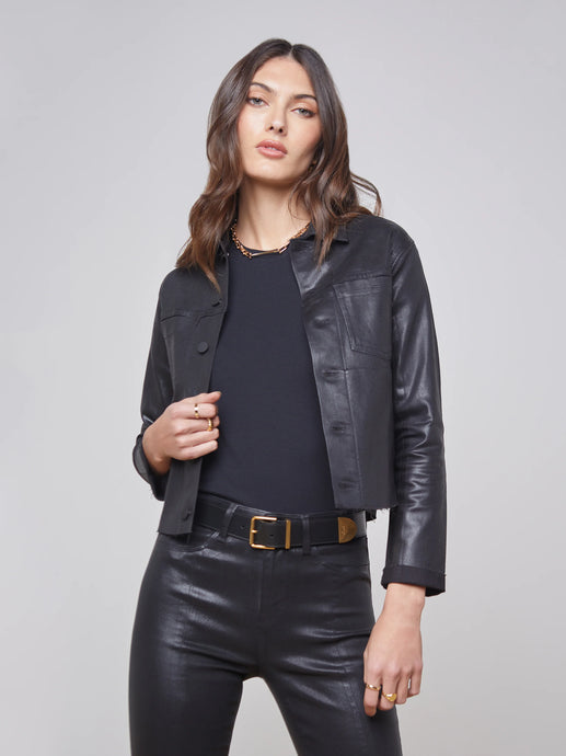 L'Agence Janelle Jacket - Saturated Black Coated