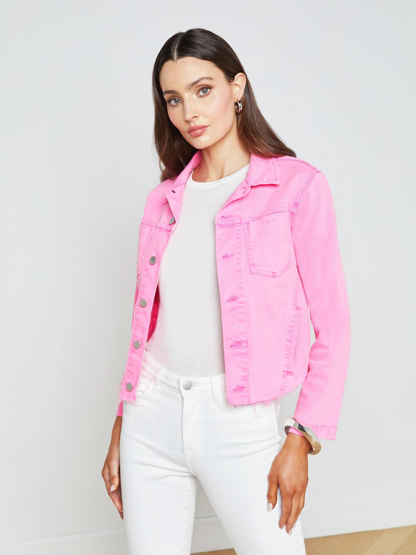 L'Agence Janelle Jacket - Shocking Pink