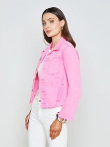 L'Agence Janelle Jacket - Shocking Pink