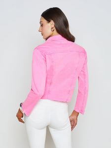 L'Agence Janelle Jacket - Shocking Pink