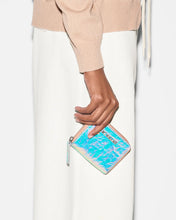 Load image into Gallery viewer, MZ Wallace Small Zip Round Wallet - Pink Opal Leather