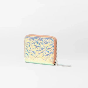 MZ Wallace Small Zip Round Wallet - Pink Opal Leather