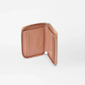 MZ Wallace Small Zip Round Wallet - Pink Opal Leather