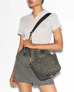 MZ Wallace Micro Metro Tote Deluxe - Charcoal