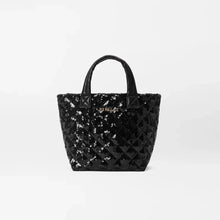 Load image into Gallery viewer, MZ Wallace Micro Metro Tote Deluxe - Black Sequin