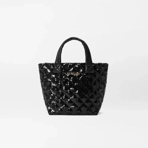 MZ Wallace Micro Metro Tote Deluxe - Black Sequin