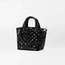 Load image into Gallery viewer, MZ Wallace Micro Metro Tote Deluxe - Black Sequin