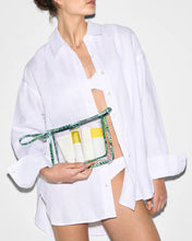 Load image into Gallery viewer, MZ Wallace Small Clear Metro Clutch - Clear With Tropical Palm