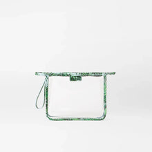 Load image into Gallery viewer, MZ Wallace Small Clear Metro Clutch - Clear With Tropical Palm