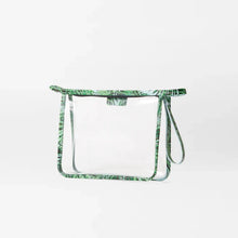 Load image into Gallery viewer, MZ Wallace Small Clear Metro Clutch - Clear With Tropical Palm