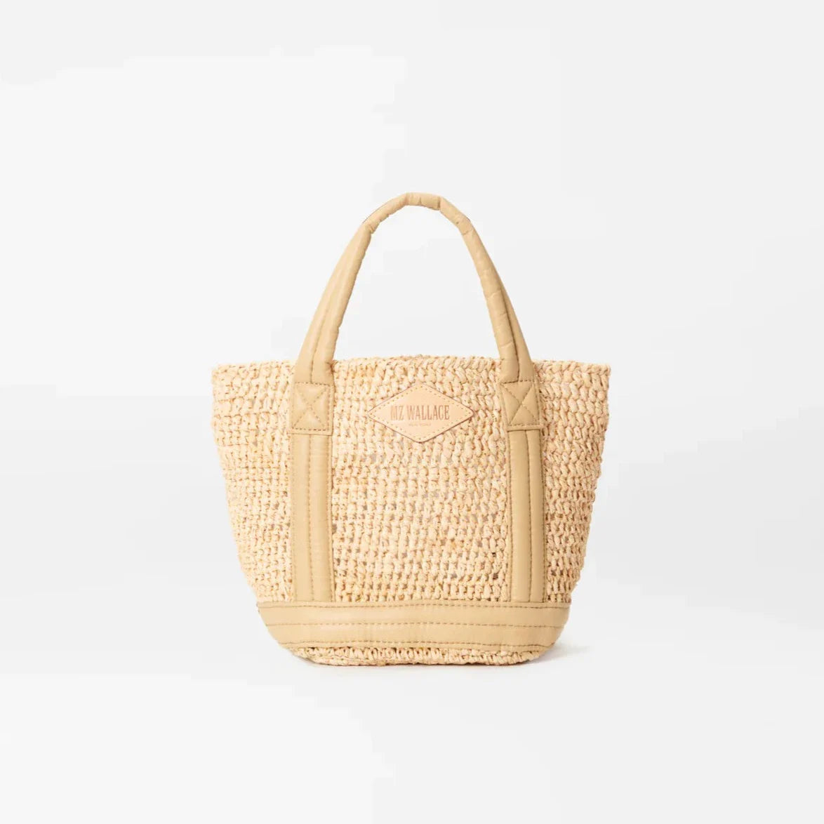 MZ Wallace Mini Raffia Tote - Raffia/Camel