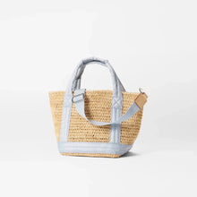 Load image into Gallery viewer, MZ Wallace Mini Raffia Tote - Raffia/Chambray