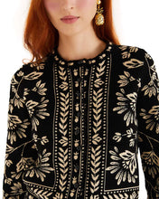 Load image into Gallery viewer, Farm Rio Flower Bloom Knit Cardigan - Black