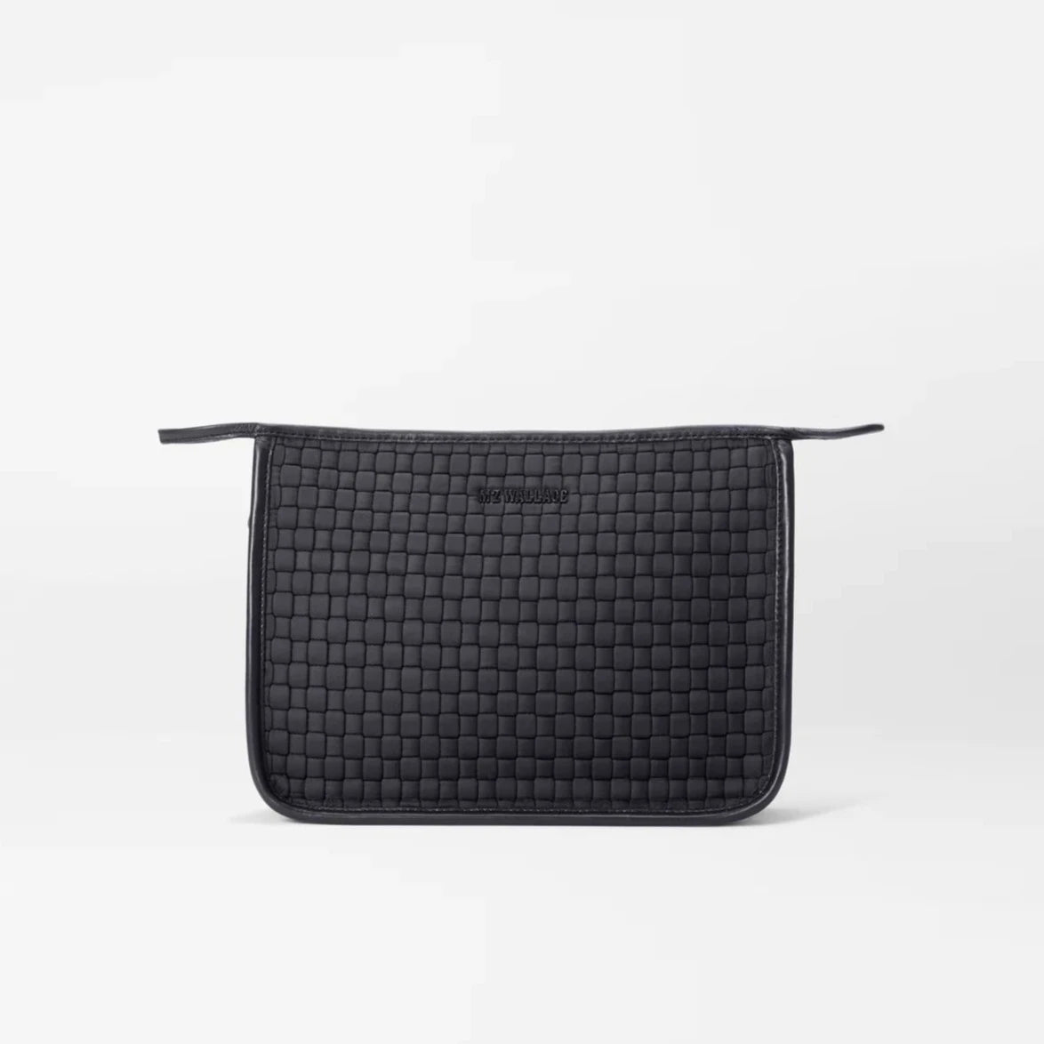 MZ Wallace Woven Clutch - Black