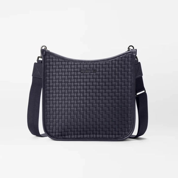 MZ Wallace Woven Box Crossbody - Black