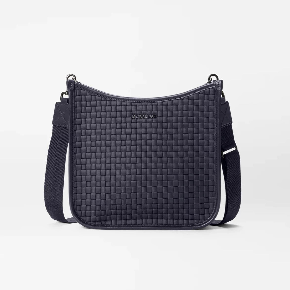 MZ Wallace Woven Box Crossbody - Black