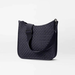 MZ Wallace Woven Box Crossbody - Black