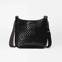 Load image into Gallery viewer, MZ Wallace Woven Box Crossbody - Black Lacquer