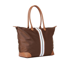 Load image into Gallery viewer, Haute Shore Nylon Striped Tote Bag - 3 Colors