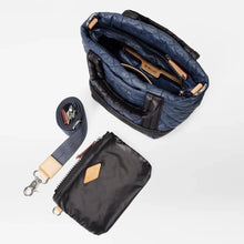 Load image into Gallery viewer, MZ Wallace Mini Empire Tote - Navy &amp; Black